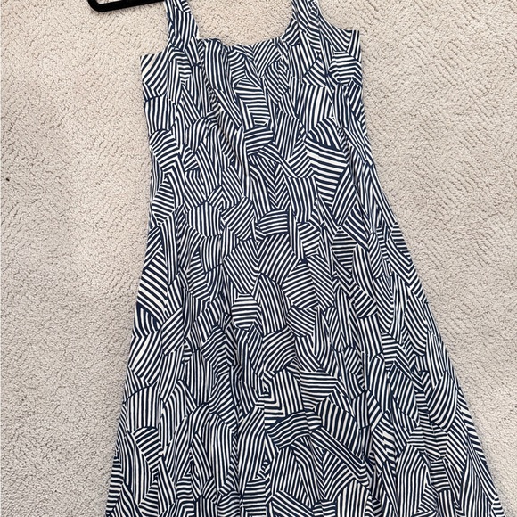 STAUD black and Cream Striped Dress - Picture 6 of 6